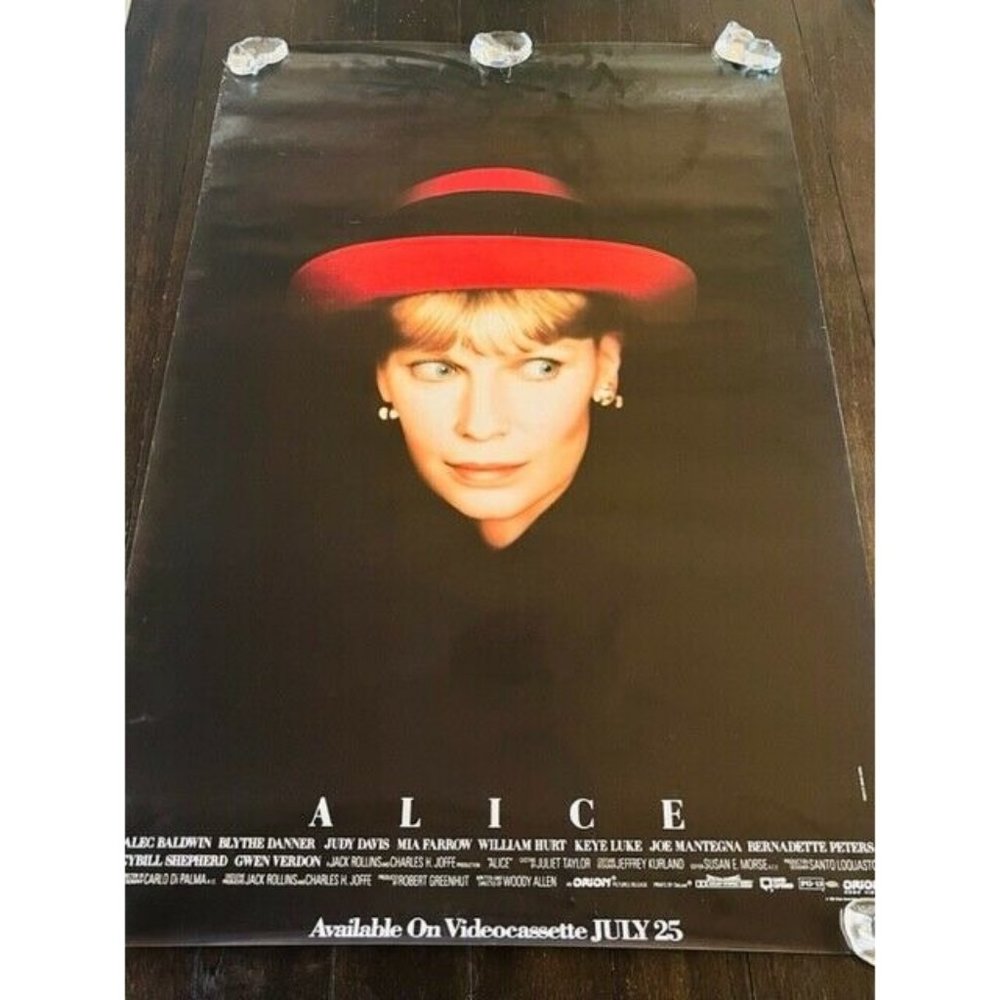 Movie Theater Cinema Poster Lobby Card vtg 1991 Alice Alec Baldwin Mia Farrow